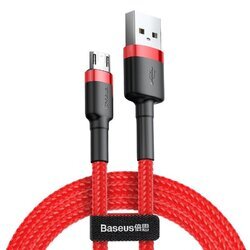 Kábel USB na micro USB Baseus Cafule 1,5A 2m červený BASEUS