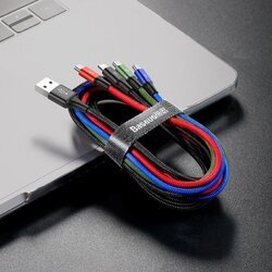 Baseus USB Kábel 4v1 čierny, 1xUSB-C, 2x Lightning, 1xmicro 3,5A 1.2m BASEUS - obr. 4
