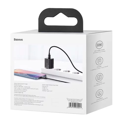 Nabíjačka USB-C Baseus Super Si Quick Charger 1C 20W s káblom Lightning 100 cm - obr. 10