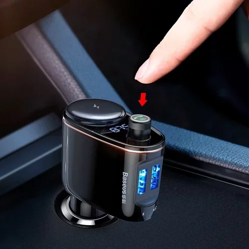 Vysielač FM BASEUS 2x USB bluetooth čierny - obr. 6