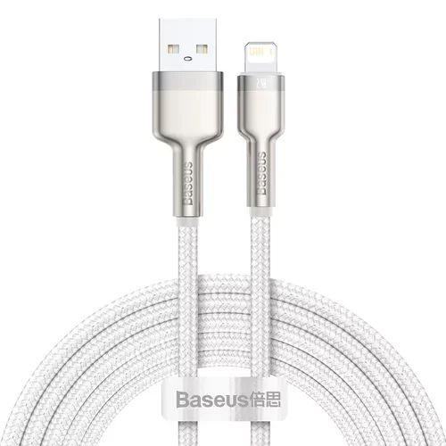 Kábel USB do Lightning Cafule, biely 2,4A 2m BASEUS