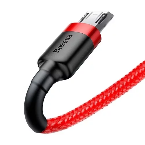 Kábel USB na micro USB Baseus Cafule 1,5A 2m červený - obr. 3