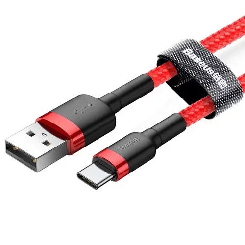 Kábel USB na USB-C Cafule 1,5A 1m červený /BASEUS/ - obr. 2