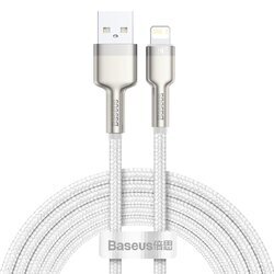 Kábel USB do Lightning Cafule, biely 2,4A 2m BASEUS