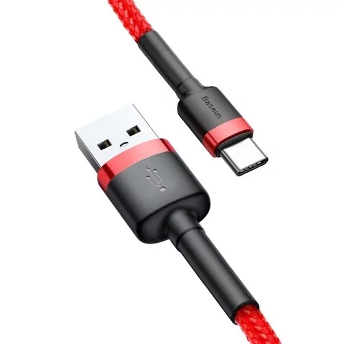 Kábel USB na USB-C Cafule 1,5A 1m červený /BASEUS/ - obr. 3