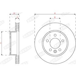 Brzdový kotúč BERAL BCR382A - obr. 2