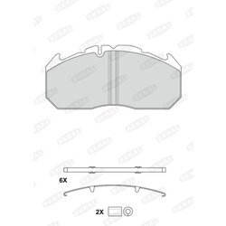 Sada brzdových platničiek kotúčovej brzdy BERAL 2903028004145684 - obr. 1