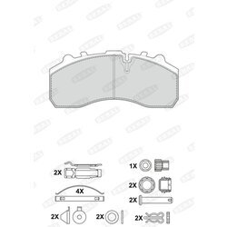 Sada brzdových platničiek kotúčovej brzdy BERAL 2917930004145694