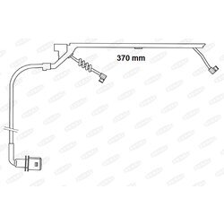 Výstražný kontakt opotrebenia brzdového obloženia BERAL UAI169