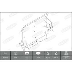 Sada brzd. oblož., Bubn. brzda BERAL KBL19799.1-1682 - obr. 1