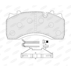 Sada brzdových platničiek kotúčovej brzdy BERAL BCV29142TK