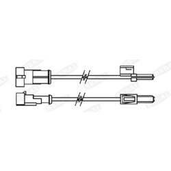 Výstražný kontakt opotrebenia brzdového obloženia BERAL FAI113 - obr. 2