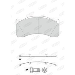 Sada brzdových platničiek kotúčovej brzdy BERAL 2913729004195624
