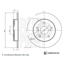 Brzdový kotúč BLUE PRINT ADBP430192