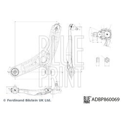 Rameno zavesenia kolies BLUE PRINT ADBP860069 - obr. 1