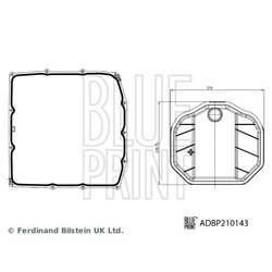 Sada hydraulického filtra automatickej prevodovky BLUE PRINT ADBP210143 - obr. 1