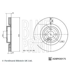 Brzdový kotúč BLUE PRINT ADBP430175