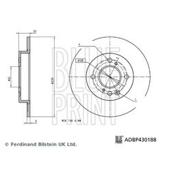 Brzdový kotúč BLUE PRINT ADBP430188