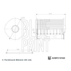 Olejový filter BLUE PRINT ADBP210160