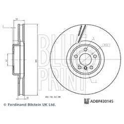 Brzdový kotúč BLUE PRINT ADBP430145