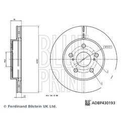 Brzdový kotúč BLUE PRINT ADBP430193