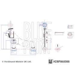 Rameno zavesenia kolies BLUE PRINT ADBP860088 - obr. 2