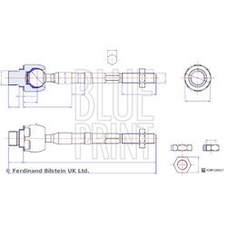 Axiálny čap tiahla riadenia BLUE PRINT ADBP870094