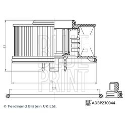 Palivový filter BLUE PRINT ADBP230044 - obr. 2