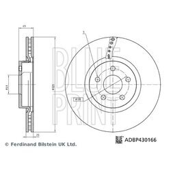 Brzdový kotúč BLUE PRINT ADBP430166