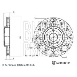 Brzdový kotúč BLUE PRINT ADBP430181