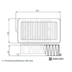 Vzduchový filter BLUE PRINT ADN12291 - obr. 2