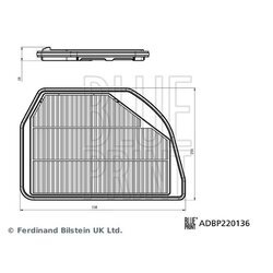 Vzduchový filter BLUE PRINT ADBP220136