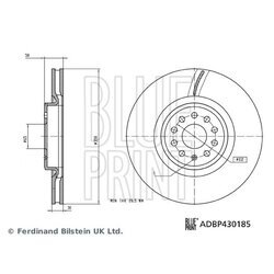 Brzdový kotúč BLUE PRINT ADBP430185