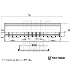 Olejový filter BLUE PRINT ADBP210088 - obr. 2