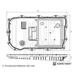 Hydraulický filter automatickej prevodovky BLUE PRINT ADBP210047 - obr. 2