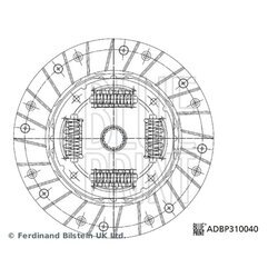 Spojková lamela BLUE PRINT ADBP310040