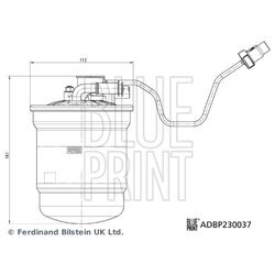 Palivový filter BLUE PRINT ADBP230037 - obr. 2