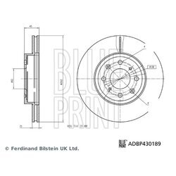 Brzdový kotúč BLUE PRINT ADBP430189