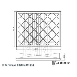 Vzduchový filter BLUE PRINT ADBP220061 - obr. 2