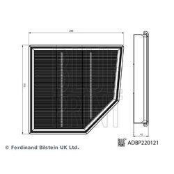 Vzduchový filter BLUE PRINT ADBP220121 - obr. 2