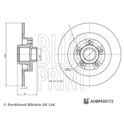 Brzdový kotúč BLUE PRINT ADBP430172