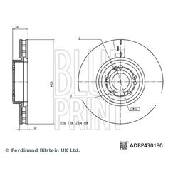 Brzdový kotúč BLUE PRINT ADBP430180