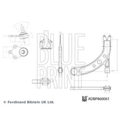 Rameno zavesenia kolies BLUE PRINT ADBP860061 - obr. 1