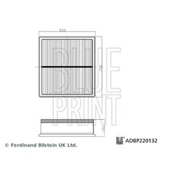 Vzduchový filter BLUE PRINT ADBP220132