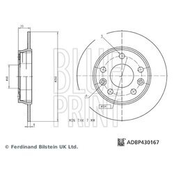 Brzdový kotúč BLUE PRINT ADBP430167