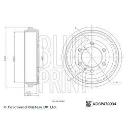 Brzdový bubon BLUE PRINT ADBP470034