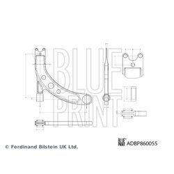 Rameno zavesenia kolies BLUE PRINT ADBP860055 - obr. 1