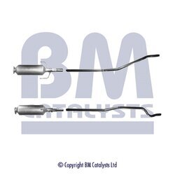 Filter sadzí/pevných častíc výfukového systému BM CATALYSTS BM11019P