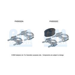 Montážna sada pre výfukovú trubku BM CATALYSTS FK50322