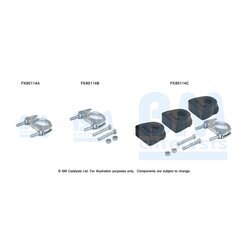 Katalyzátor - montážna sada BM CATALYSTS FK80114